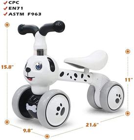 img 2 attached to 🐶 Spotty Dog Baby Balance Bikes - Kids Toys Riding Toy for Boys and Girls 10-36 Months - Ideal First Bike and 1st Birthday Gift for Babies