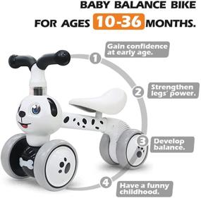 img 3 attached to 🐶 Spotty Dog Baby Balance Bikes - Kids Toys Riding Toy for Boys and Girls 10-36 Months - Ideal First Bike and 1st Birthday Gift for Babies