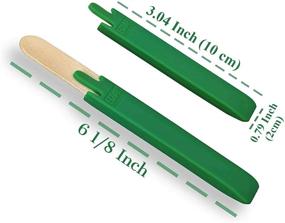 img 3 attached to 🌿 Ecoart Solutions Reusable Mixing Sticks for Resin and Epoxy - 4 Silicone Covers and 24 Wooden Popsicle Sticks for Blending Paint, Epoxy, Resin, and Oil Green - Enhanced SEO