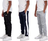 👖 hind 3 pack sweatpants: athletic blue, heather black - premium boys' clothing logo