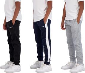 img 4 attached to 👖 Hind 3 Pack Sweatpants: Athletic Blue, Heather Black - Premium Boys' Clothing