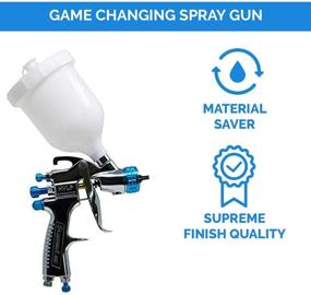 img 3 attached to DeVilBiss STARTINGLINE HVLP Spray Gun: Precision Painting Control with 1.3mm Gravity Feed and 600ml Cup