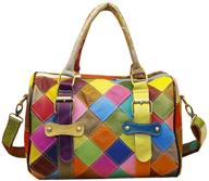 👜 stylish multi-color leather shoulder handbag for women - women's handbags & wallets logo