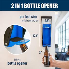 img 2 attached to 🔵 McKay 12 oz. Metal Can Crusher – Heavy-Duty Wall-Mounted Smasher for Aluminum Seltzer, Soda, Beer Cans, and Bottles – Recycling Tool in Blue