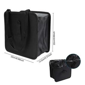img 3 attached to 🚗 Carperipher Car Trash Can: Foldable, Waterproof, 1.6 Gallon Auto Garbage Bag Organizer - Perfect for Trucks, Vans, and SUVs