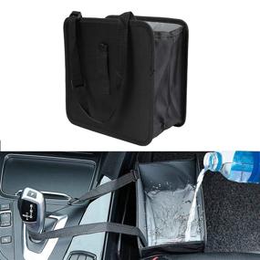 img 4 attached to 🚗 Carperipher Car Trash Can: Foldable, Waterproof, 1.6 Gallon Auto Garbage Bag Organizer - Perfect for Trucks, Vans, and SUVs