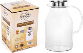 img 1 attached to 🥛 Golden Spoon Glass Pitcher with Microwave and Freezer Compatibility