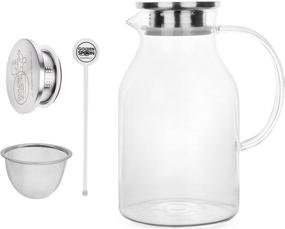 img 3 attached to 🥛 Golden Spoon Glass Pitcher with Microwave and Freezer Compatibility