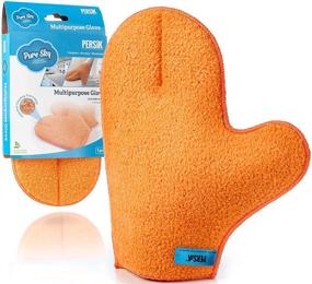 img 4 attached to Pure-Sky Microfiber Glove Dusting Mitt - Ultra Microfiber Cleaning Cloth Glove for Furniture & Home Cleaning - No Detergents Required - Just Add Water