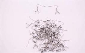 img 2 attached to 💍 XINGZI 50PCS Stainless Steel Earring Hooks - Jewelry Making Accessories for DIY Earrings (Silver)