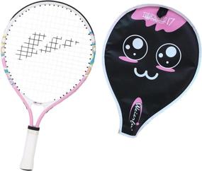 img 4 attached to 🎾 Weierfu Junior Tennis Racket for Kids Toddlers Starter Racket 17" - Lightweight Strung with Cover Bag