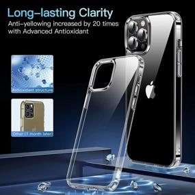 img 3 attached to 📱 CASEKOO Crystal Clear iPhone 12 Pro Max Case, [No Yellowing] [Military Grade Drop Tested] Shockproof Protective Phone Case Slim Thin Cover 6.7 inch 5G 2020, Clear