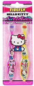 img 4 attached to 🦷 Получайте сияющие улыбки с помощью зубной щетки Dr. Fresh Firefly Hello Kitty, мягкая (2 штуки)