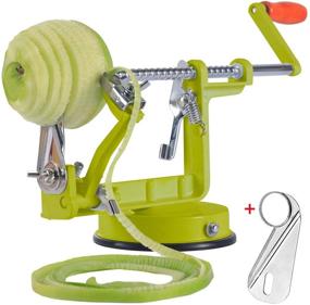 img 4 attached to 🍏 HouseMila Apple Peeler, Corer and Slicer - 3 in 1 Slinky Machine with Suction Base - Durable Heavy Duty Die Apple Peelers by HouseMila