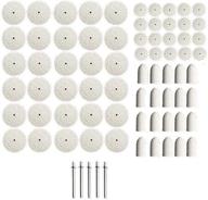 versatile haobase 75pcs felt polishing pad & wheel kit: perfect for precision polishing with point & mandrel logo