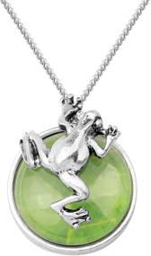 img 4 attached to 🐸 SEIRAA Frog Necklace - Green Frog Toad Pendant for Frog Enthusiasts: Unique Frogs Lover Gift and Frog-themed Jewelry