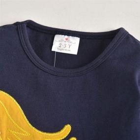 img 2 attached to DXTON Winter Crewneck T-Shirt for Toddler Girls - Clothing, Tops, Tees & Blouses