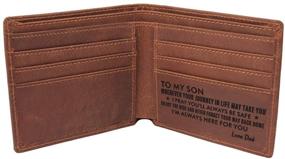 img 3 attached to 👨 Customized Engraved Men's Wallet Accessories for Father's Birthday: Personalized Daughter's Gifts - Card Cases, Money Organizers, and More