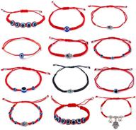 браслеты kelistom red kabbalah evil eye hamsa hand bracelets: мощные амулеты дружбы для защиты логотип