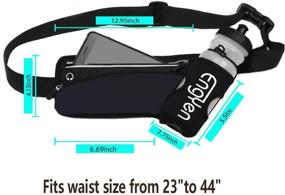 img 2 attached to 💼 EngYen Fanny Pack, Running Belt for Men and Women, Slim Waist Bag for Travel, Workout, Hiking, and Hydration, Runners Pouch, Perfect Holder to Carry Most Phone, Money, Key