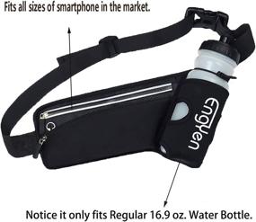 img 3 attached to 💼 EngYen Fanny Pack, Running Belt for Men and Women, Slim Waist Bag for Travel, Workout, Hiking, and Hydration, Runners Pouch, Perfect Holder to Carry Most Phone, Money, Key