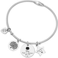 best mom ever family tree charm pendant bracelet: perfect mother's day gift from daughter/son with gift box logo