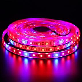 img 3 attached to 🌱 Xunata 16.4ft LED Grow Light Strip, SMD 5050 Waterproof Full Spectrum Red Blue 4:1 Rope Grow Light for Greenhouse Hydroponic Plant, 12V (IP67 Waterproof Tube, 4 Red:1 Blue)