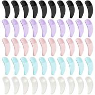 🎨 hulless mini makeup mask spatula: 100 pcs disposable curved cosmetic spatula scoop – multi-colored & convenient! logo