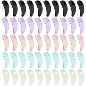 img 4 attached to 🎨 Hulless Mini Makeup Mask Spatula: 100 Pcs Disposable Curved Cosmetic Spatula Scoop – Multi-colored & Convenient!