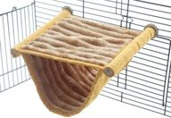 🐹 cozy bunkbed hammock cage: ultimate sleep & play platform for hamsters and mice with warm fleece logo