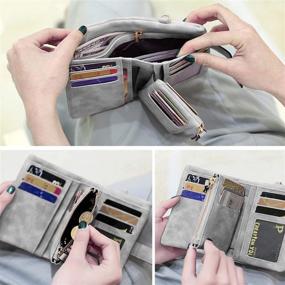 img 2 attached to 👛 Womens Bifold Leather Wallets Wristlet: Stylish Handbags & Wallets Combo for Women