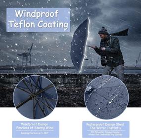 img 3 attached to 🌂 Reflective Automatic Windproof Umbrellas with Enhanced Protection