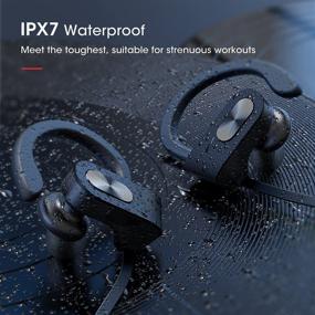 img 1 attached to Bluetooth Headphones Earphones Waterproof Cancelling