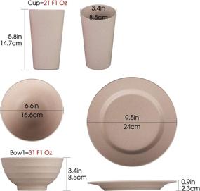 img 3 attached to Unbreakable Dinnerware for Children - Dishwasher & Microwave Safe