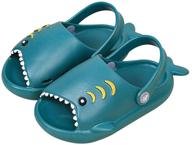 kivors lightweight non slip shark green numeric_8 boys' shoes for sandals logo