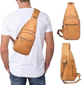 img 1 attached to Genuine Shoulder Crossbody Rinese Backpack: Stylish and Versatile