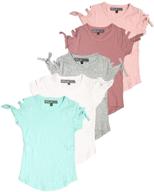 👚 miss popular girls' t-shirt with stylish shoulder sleeves - trendy girls' clothing logo