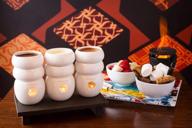 🍫 max brenner fire water fondue tower: double-decker chocolate melter for two логотип