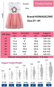 img 2 attached to HOMAGIC2WE Summer Applique Clothes Toddler Girls' Clothing
