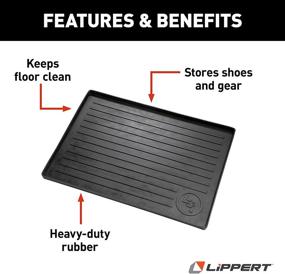 img 3 attached to 🏠 Lippert 801380 Solid Step Entry All-Weather Floor Tray for RVs - Ultimate Protection for 5th Wheel, Trailer, and Motorhome Entrances!