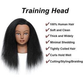 img 2 attached to Mannequin Cosmetology Hairdresser Practice Braiding Hair Care