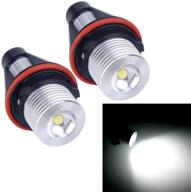 vanjing 5w led angel eyes halo ring marker light bulb for bmw 5 6 7 series x3 x5 (e39 e53 e60 e63 e64 e65 e66 e83 compatible) - white, 2pcs logo