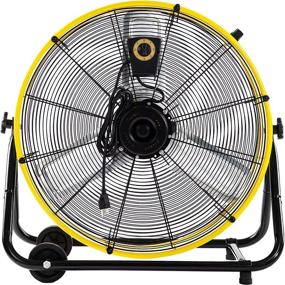 img 3 attached to 24-Inch High Velocity Industrial Fan - 3-Speed 💨 Air Circulation Floor Standing for Warehouse Factory - WARMLREC