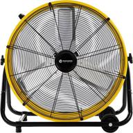 24-inch high velocity industrial fan - 3-speed 💨 air circulation floor standing for warehouse factory - warmlrec logo