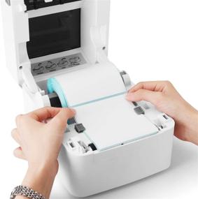 img 1 attached to 🏭 Efficient Thermal Label Printer 4x6 for Small Businesses, Windows Compatible, Wide Print Width 2-4 1/4", Works with Amazon, Paypal, Shopify, Shippo, USPS, UPS, eBay, Poshmark etc.