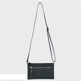 img 2 attached to Stylish and Practical Women's Lightweight Wristlet Crossbody Handbag with Multiple Compartments