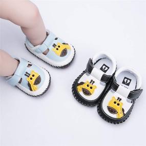 img 3 attached to 👶 BEBARFER Crawling Slippers Moccasins Pre Walkers Boys' Shoes: Stylish and Supportive Footwear for Little Adventurers