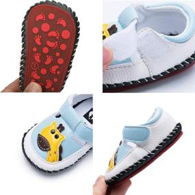 img 2 attached to 👶 BEBARFER Crawling Slippers Moccasins Pre Walkers Boys' Shoes: Stylish and Supportive Footwear for Little Adventurers