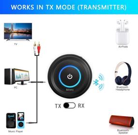 img 1 attached to 🎧 Golvery Bluetooth 5.0 Transmitter Receiver: Aptx LL/FS 40ms Wireless Audio Adapter for TV, Car Stereo, PC, Xbox, PS4 – No Delay, Plug n Play