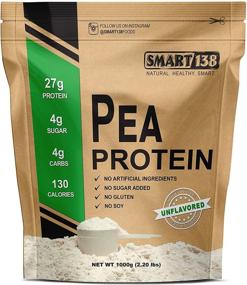 img 4 attached to 🌿 100% Pure Pea Protein: Ultra Smooth Vegan Powder, Gluten-Free, Soy-Free, Dairy-Free, Non-GMO, Made in USA/Canada. Keto-Friendly, Natural BCAAs – 1000g / 2.2lbs Unflavored